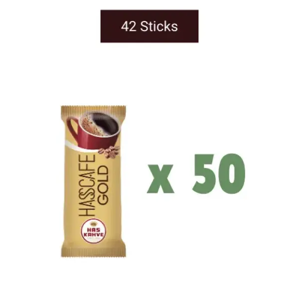 Hasscafe Gold Instant Coffee 2g - 42 Sticks